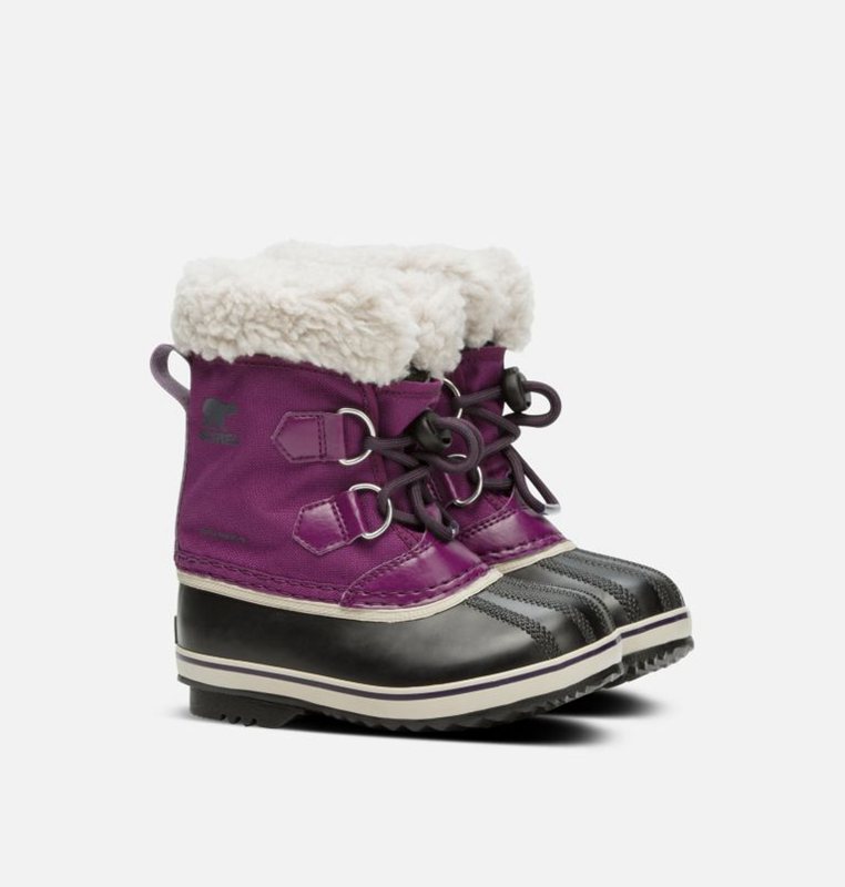 Sorel Childrens Yoot Pac™ Nylon - Kids Snow Boots Purple/Black - 062349BTG